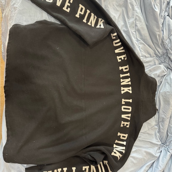 PINK Victoria's Secret Tops - PINK Victoria's Secret Black Sweatshirt